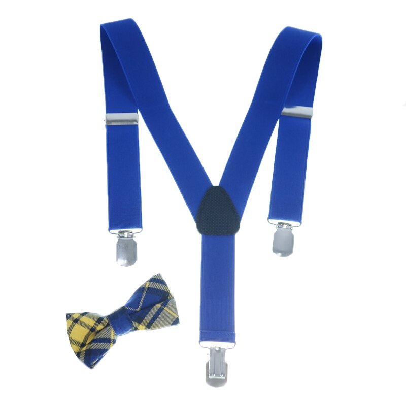 Set doua piese bretele si papion pentru baieti Topgal 95A1, Albastru, Universal