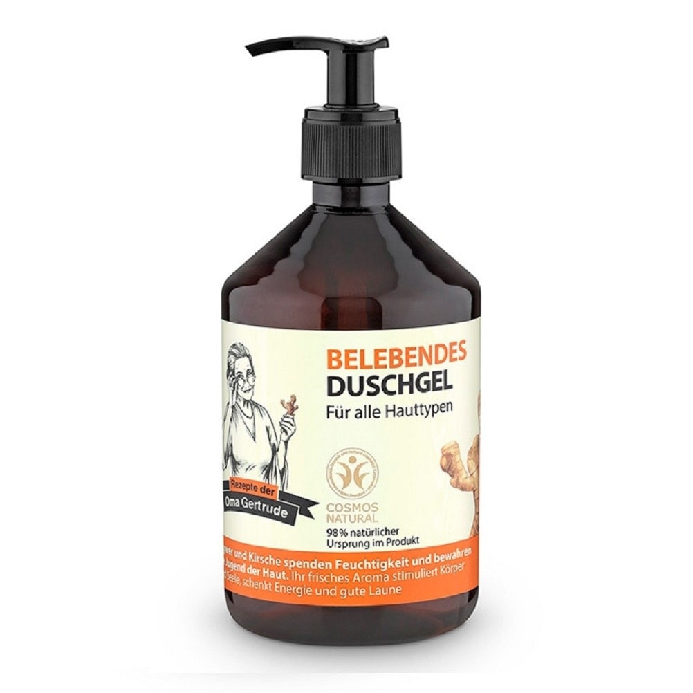 Gel de dus nutritiv cu piersica si vanilie 500ml Oma Gertrude