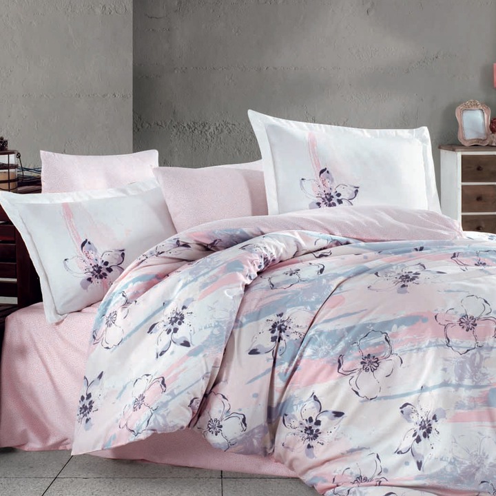 Спален комплект Cristiano Mari HOBBY Brisha Pink ,100% cotton , Satin