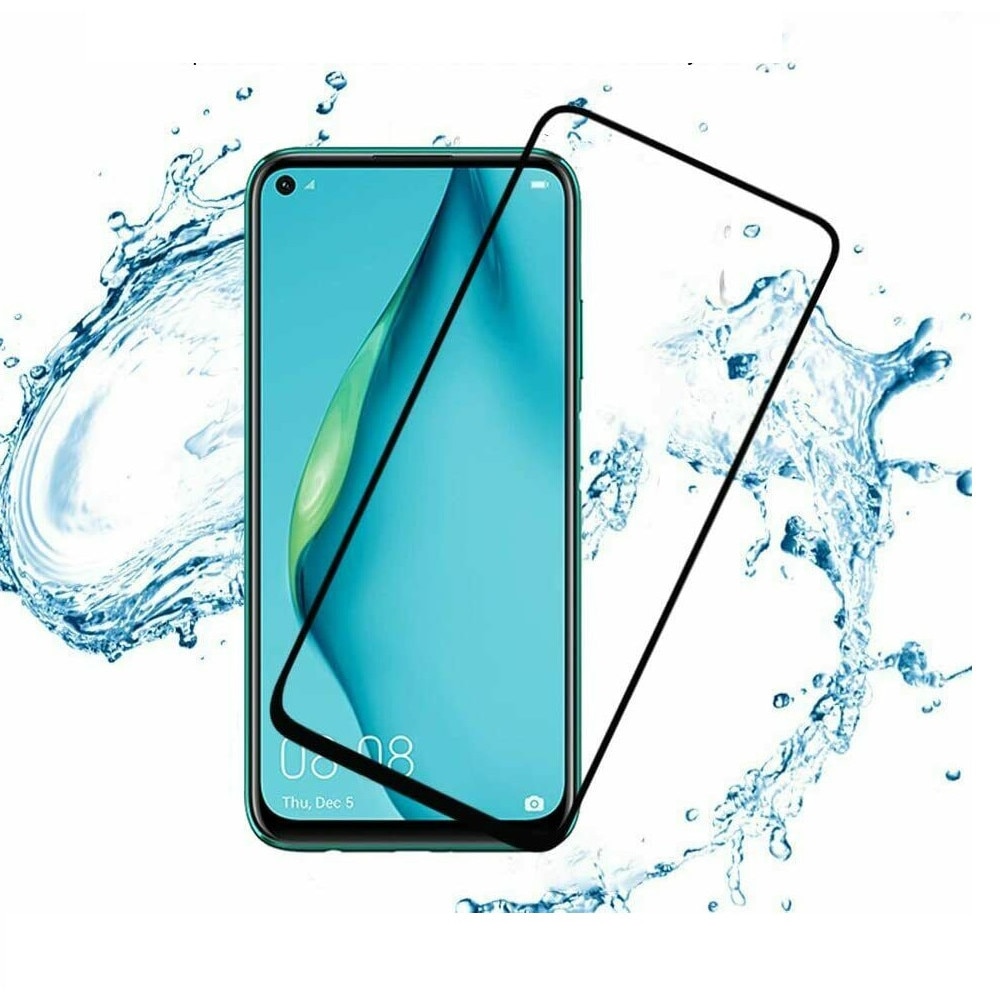 Folie protectie Premium Huawei P 40 Lite Full Cover Black 6D, Full Glue, Sticla securizata Clear Black AntiShock