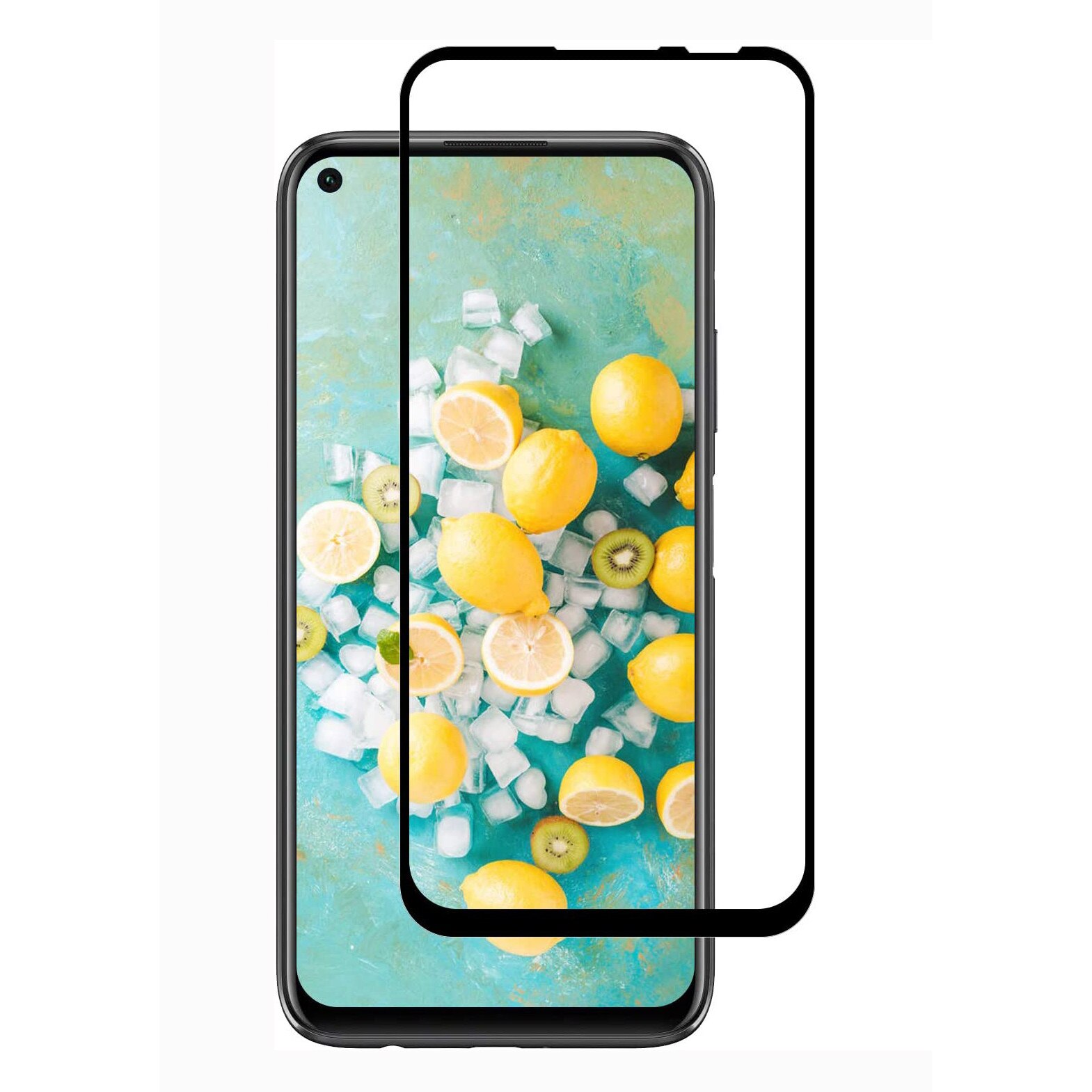 Folie sticla Huawei P40 Lite, protectie ecran tempered glass fata, 5D, acopera tot ecranul, 0.26mm