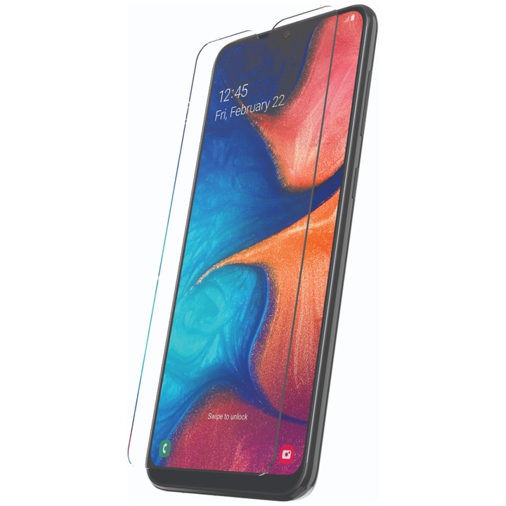 Biztonságos üvegfólia kompatibilis a SAMSUNG Galaxy A20s Tempered Glass, Anti-Shock és fordítva