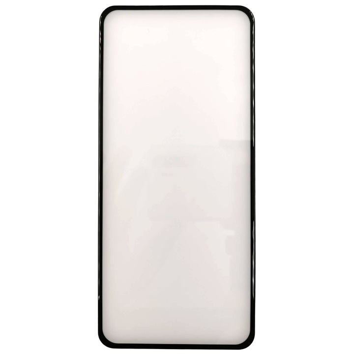Biztonságos üvegfólia kompatibilis: SAMSUNG Galaxy A11, 3D fekete, TELJES KÉPERNYŐ, Edzett üveg, ütésálló, fordítva