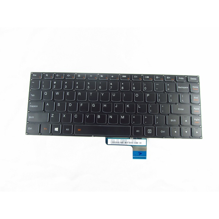 Laptop billentyűzet, Lenovo, Yoga 2 13, keret nélkül, US, világító