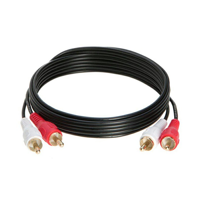 Cablu audio stereo 2 RCA tata la 2 RCA tata, 3 m, Negru, BBL1871