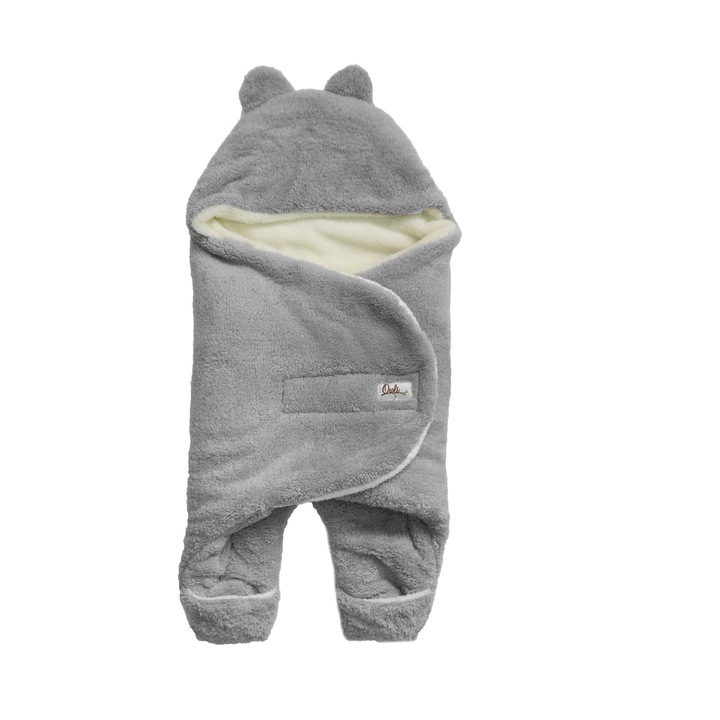 Чувалче Owli за бебешка количка, Сив, 0-6м