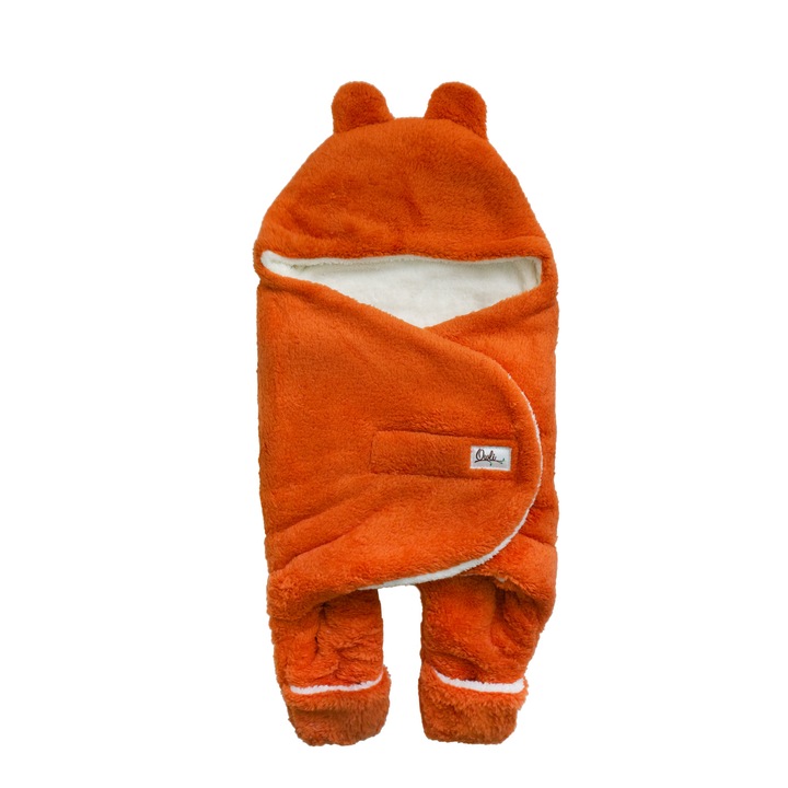 Чувалче Owli за бебешка количка, Оранжев, 0-6м