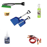 pachet de iarna contine lopata zapada perie zapada cu racleta  spray dezghetare parbriz solutie anti-inghet incuietoare cabluri curent 500a imagen 3_0_
0