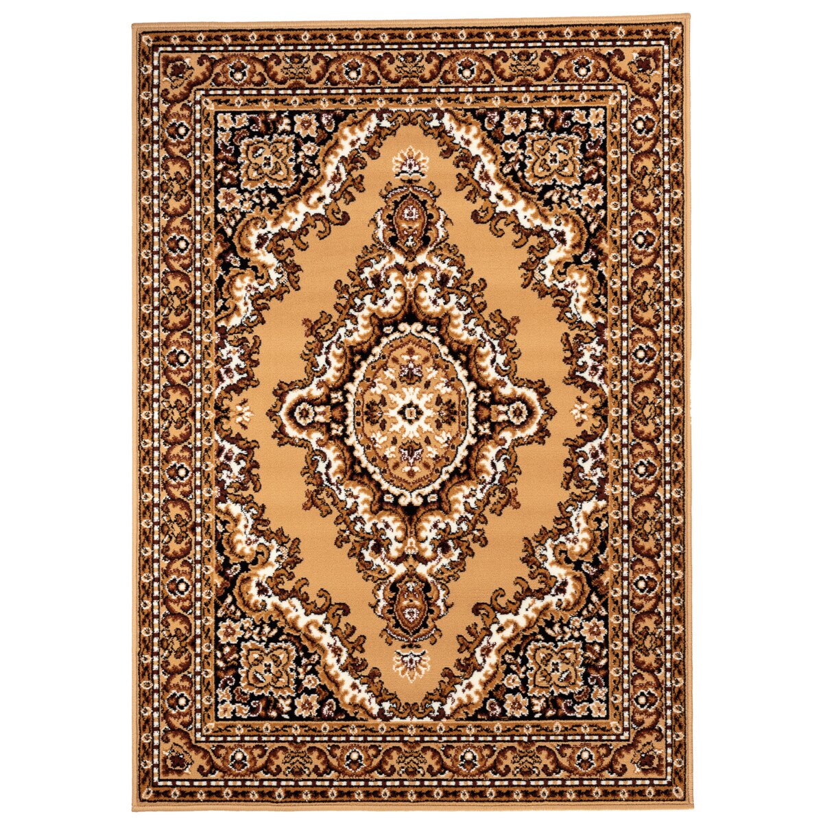 Covor Oriental & Clasic Eluvio, Maro/Bej/Alb, 60x110 cm, C05-0201147