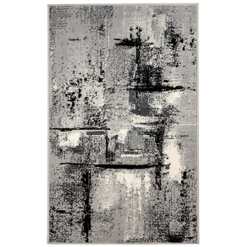 Covor Modern & Geometric Grante, Gri/Negru/Alb, 60x110 cm, C05-020199 Covor Modern & Geometric Grante, Gri/Negru/Alb, 60x110 cm, C05-020199