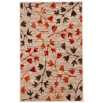 Covor Floral Grambos, Gri/Portocaliu/Rosu, 60x110 cm, C05-0201119 Covor Floral Grambos, Gri/Portocaliu/Rosu, 60x110 cm, C05-0201119