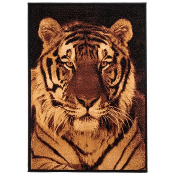 Covor Animal Print Fugler, Bej/Maro, 120x170 cm, C03-0201142 Covor Animal Print Fugler, Bej/Maro, 120x170 cm, C03-0201142