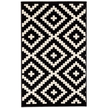 Covor Modern & Geometric Pambus, Negru/Alb, 160x230 cm, C02-0201127 Covor Modern & Geometric Pambus, Negru/Alb, 160x230 cm, C02-0201127