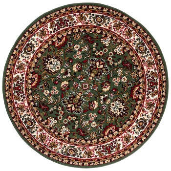 Covor Oriental & Clasic Tirsak, Verde/Alb/Rosu, 160x160 cm, C13-0201122 Covor Oriental & Clasic Tirsak, Verde/Alb/Rosu, 160x160 cm, C13-0201122