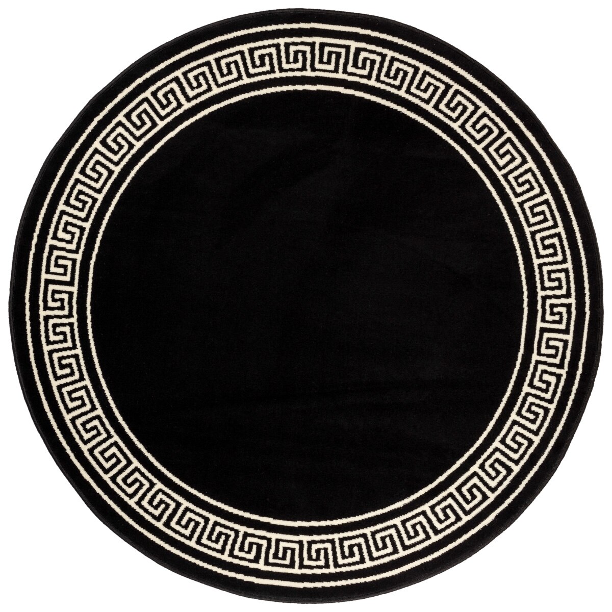 Covor Modern & Geometric Mephis, Negru/Gri, 120x120 cm, C14-0201141