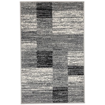 Covor Modern & Geometric Ungus, Gri/Negru, 80x150 cm, C04-0201100 Covor Modern & Geometric Ungus, Gri/Negru, 80x150 cm, C04-0201100