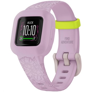 Bratara fitness Garmin Vivofit Jr. 3, Floral Pink Bratara fitness Garmin Vivofit Jr. 3, Floral Pink