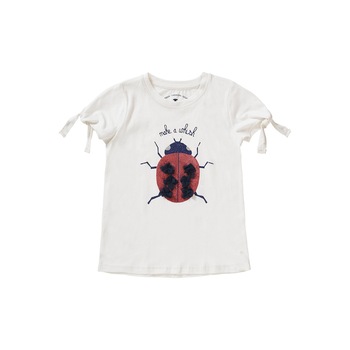 Tricou cu aplicatii fete, Tom Tailor, alb, 128/134 cm, 7-9 ani Tricou cu aplicatii fete, Tom Tailor, alb, 128/134 cm, 7-9 ani