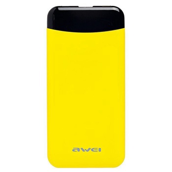 Baterie Externa Awei P68K Power Bank 1xUSB + USB Type-C Fast Charging 10000mAh - Yellow Baterie Externa Awei P68K Power Bank 1xUSB + USB Type-C Fast Charging 10000mAh - Yellow