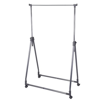 Suport portabil pentru umerase, Raft haine cu roti, Stender, latime 93 cm, inaltime max 170 cm, tub cromat 25 mm, max 15 kg Suport portabil pentru umerase, Raft haine cu roti, Stender, latime 93 cm, inaltime max 170 cm, tub cromat 25 mm, max 15 kg