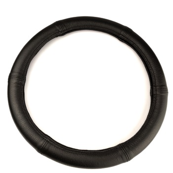Husa volan din piele naturala, cu manson aderent, diametru 37-39cm, marimea M pentru volan standard Husa volan din piele naturala, cu manson aderent, diametru 37-39cm, marimea M pentru volan standard