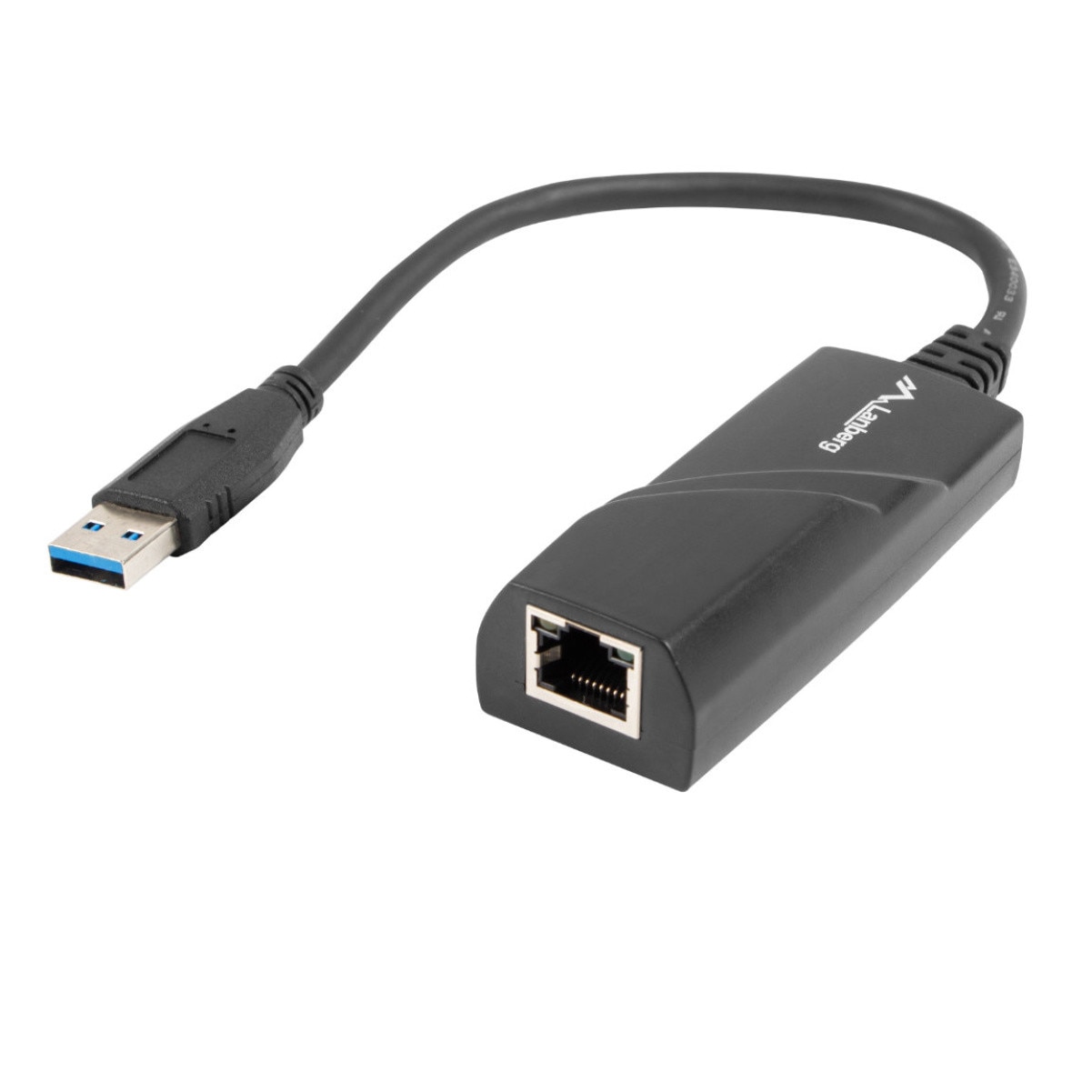 Hello collision And team Adaptor LAN USB 3.0, Lanberg 41870, cu cablu 15 cm, Gigabit Ethernet -  eMAG.ro