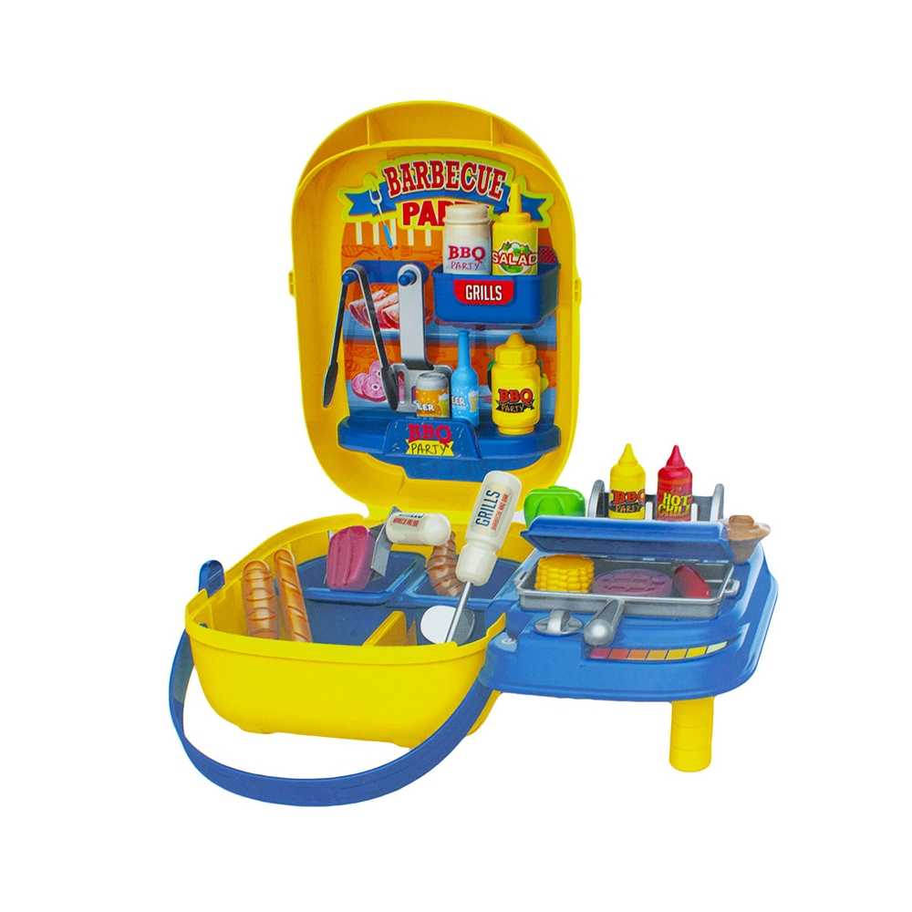 Set de Joaca in gentuta barbeque cu accesorii, Robentoys