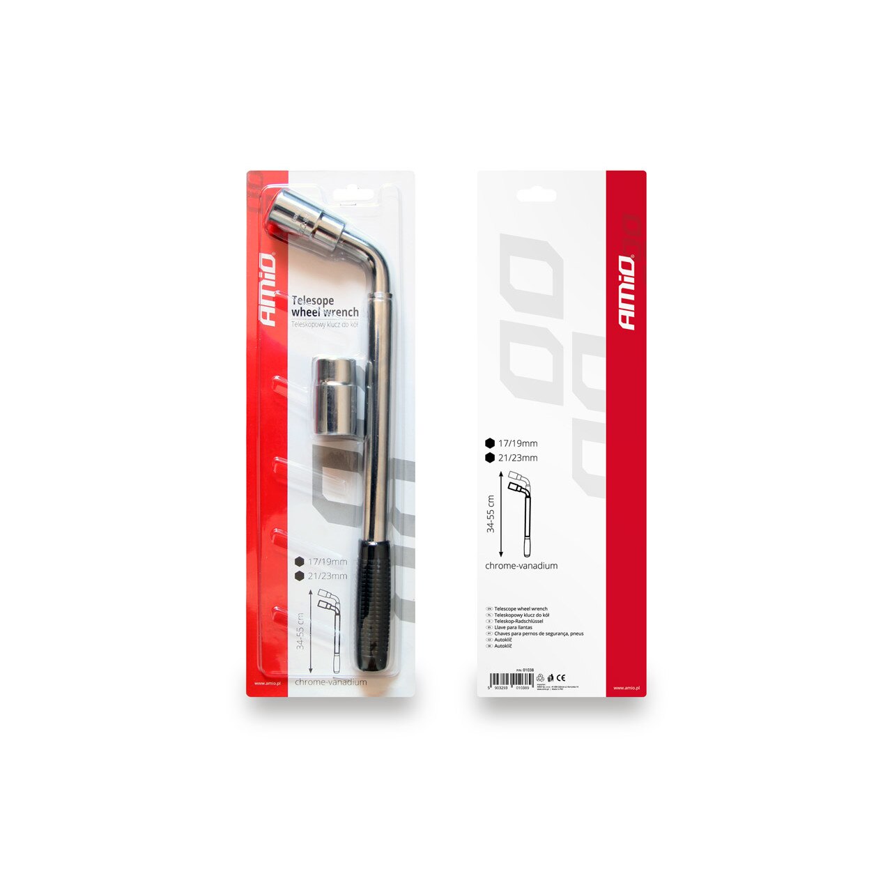 Teleskopichen Gaechen Klyuch Amio Tww 17 19mm 21 23mm Emag Bg