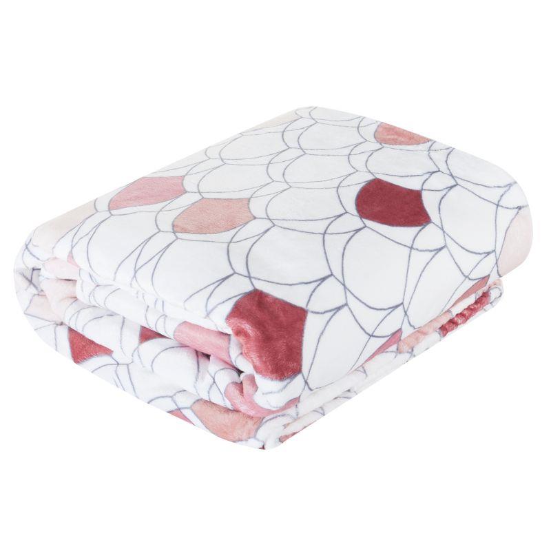 Cuvertura de Pat, Patura pled, Eurofirany-D91, 70x160, KLOE, Roz