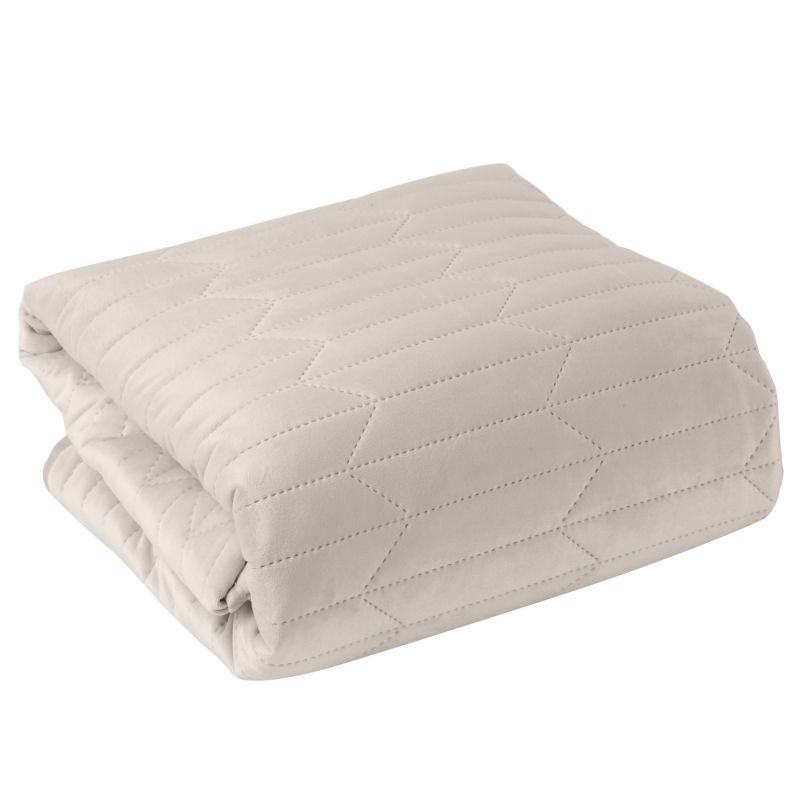 Cuvertura de Pat decorativa, Eurofirany, 170x210, Sofia-1, Crem