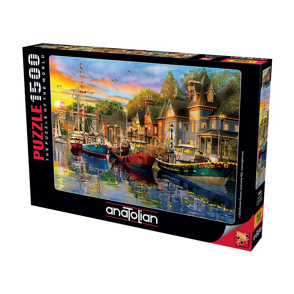 Puzzle Anatolian - Luminile portului, 1500 piese