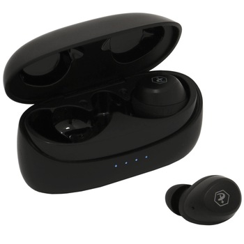 Casti Audio In Ear A+ CBMX5B, True Wireless, Bluetooth, Microfon, Autonomie 6 ore, Negru Casti Audio In Ear A+ CBMX5B, True Wireless, Bluetooth, Microfon, Autonomie 6 ore, Negru