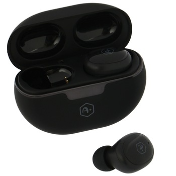 Casti Audio In Ear A+ CBM9, True Wireless, Bluetooth, Microfon, Autonomie 5 ore, Negru Casti Audio In Ear A+ CBM9, True Wireless, Bluetooth, Microfon, Autonomie 5 ore, Negru
