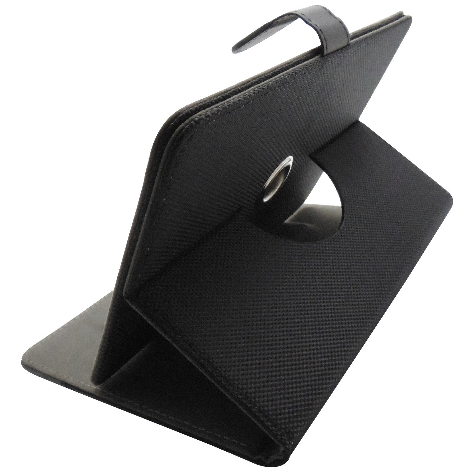 Husa cu stand reglabila rotativa Vennus Sensitive neagra pentru tablete de 7 inch