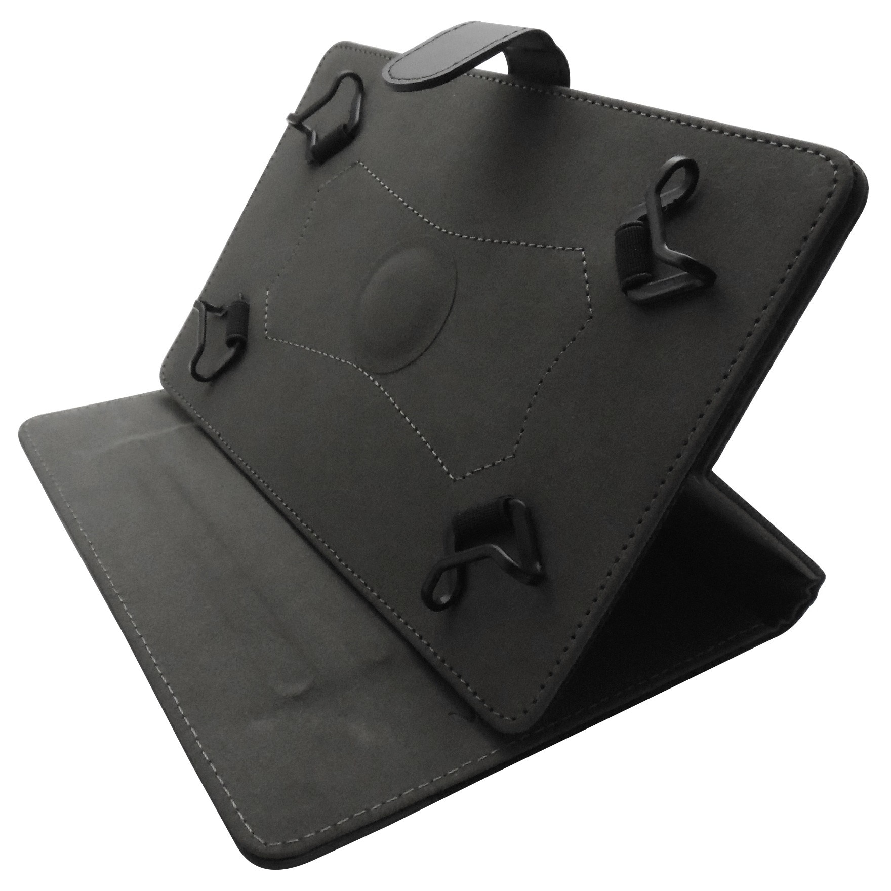 Husa cu stand reglabila rotativa Vennus Sensitive neagra pentru tablete de 7 inch