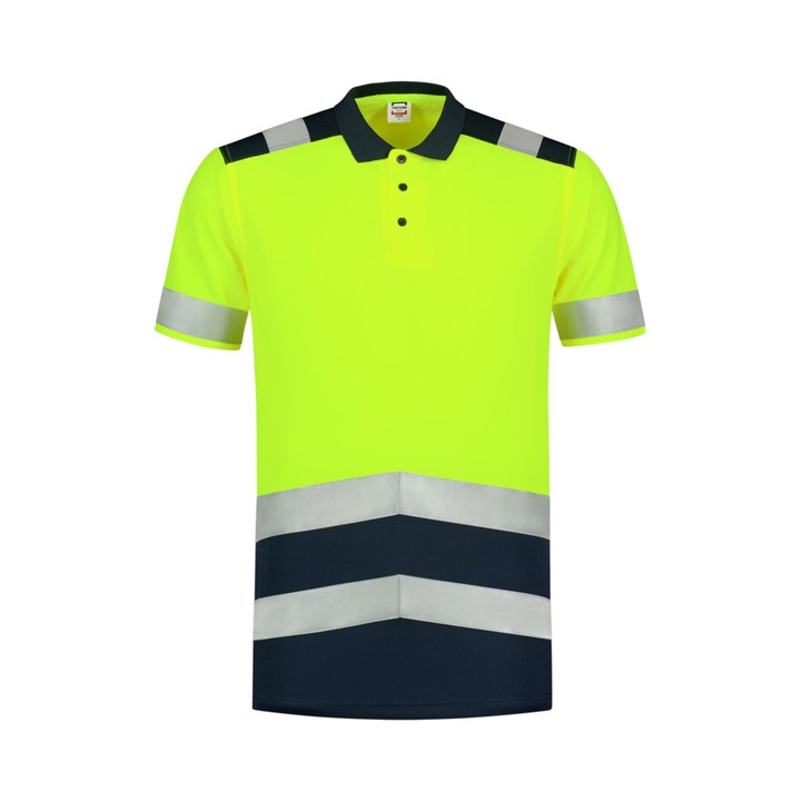 Поло тениска с къс ръкав, Tricorp, за работна защита, унисекс, светлоотразително жълто, M