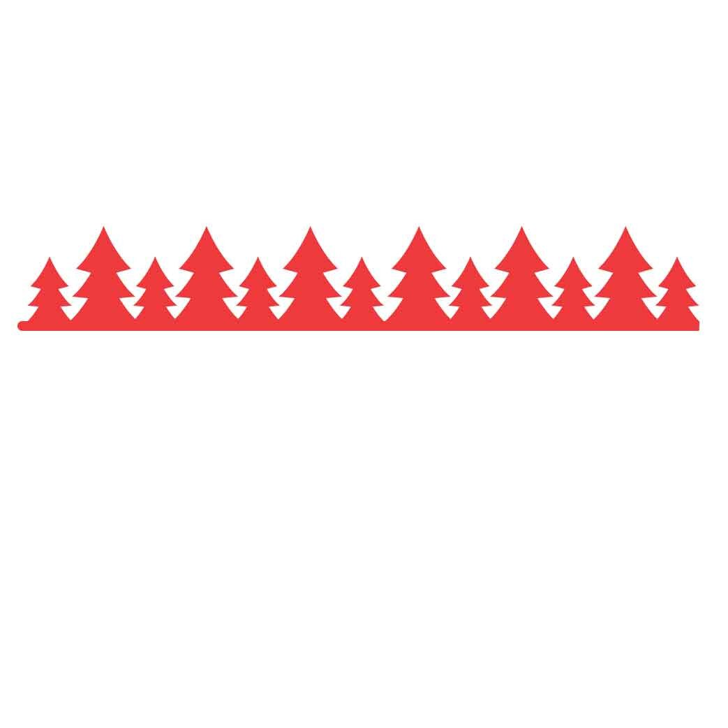 Stickere cu model repetitiv de Craciun - Braduti - aprox. 5x100 cm