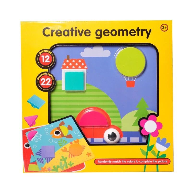 Joc mozaic, Creative Geometry, 12 planse, Unitoys