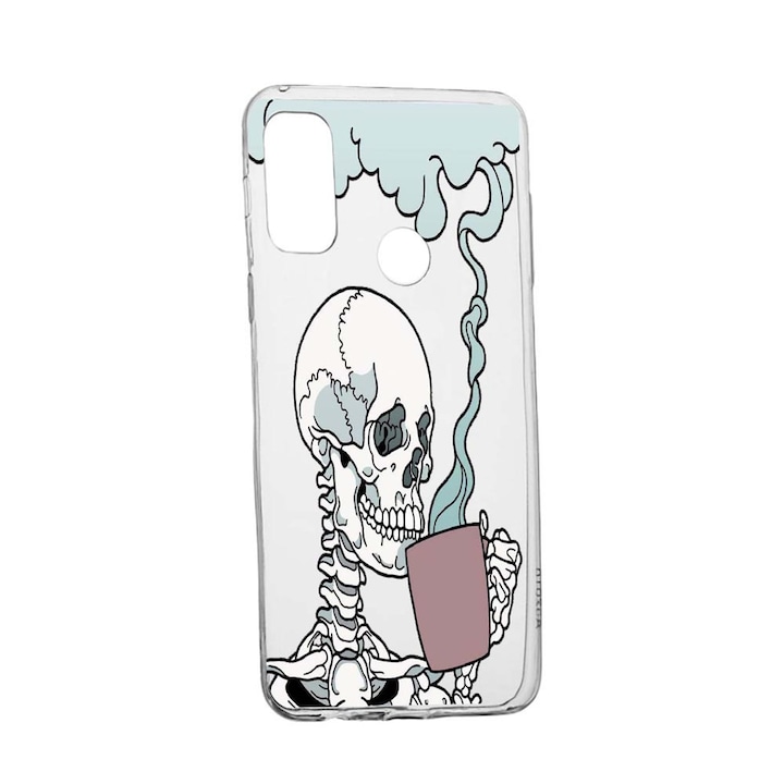 Калъф Thinking Skull, за Alcatel 3X (2020), износоустойчив, противоплъзгащ, 252