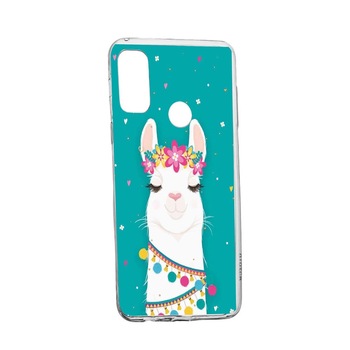 Husa Lovely Lama, pentru Huawei P Smart (2020), rezistenta la uzura, anti-alunecare, 248 Husa Lovely Lama, pentru Huawei P Smart (2020), rezistenta la uzura, anti-alunecare, 248