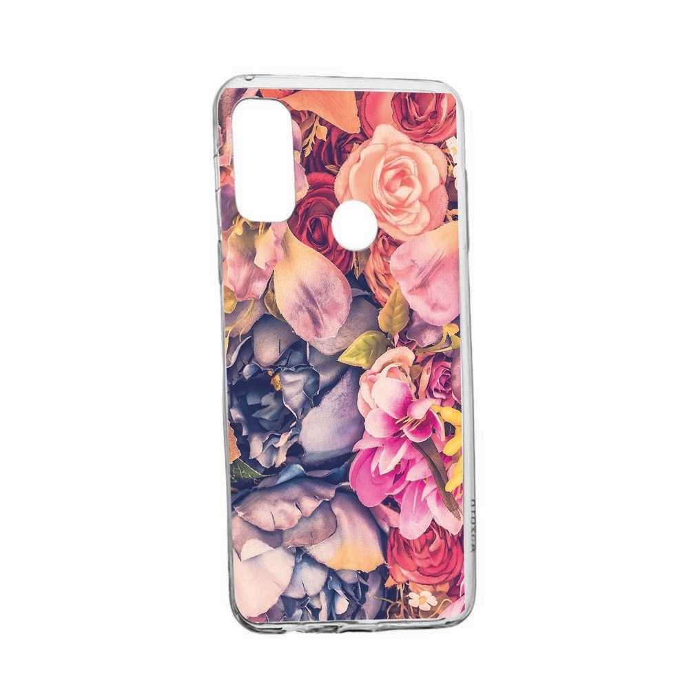 Husa Silicon Compatibila Cu Google Pixel 4a, Floral, rezistenta la uzura, anti-alunecare, 5