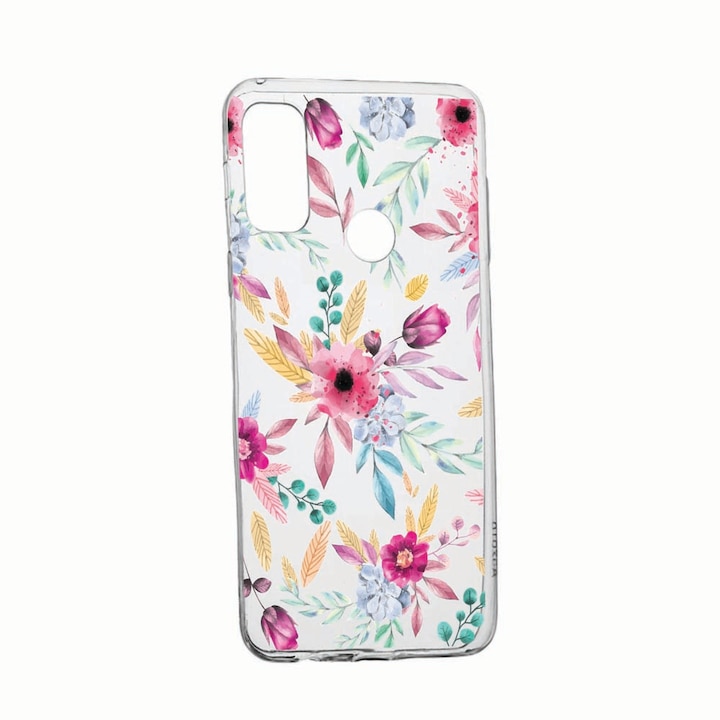 Кейс за Alcatel 3X (2020), Happy Flowers, износоустойчив, противоплъзгащ се, 69