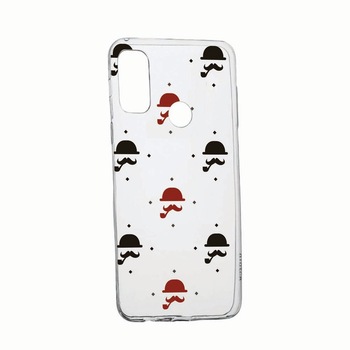 Husa pentru Samsung Galaxy A21s, rezistenta la uzura, anti-alunecare, Mustache, 180 Husa pentru Samsung Galaxy A21s, rezistenta la uzura, anti-alunecare, Mustache, 180