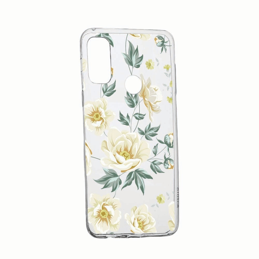Husa Silicon Compatibila Cu Google Pixel 4a, Flowers, rezistenta la uzura, anti-alunecare, 126