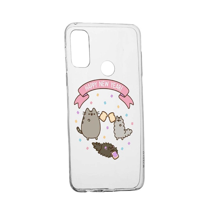 Кейс Честита Нова Година, за Alcatel 3X (2020), износоустойчив, противоплъзгащ, 356