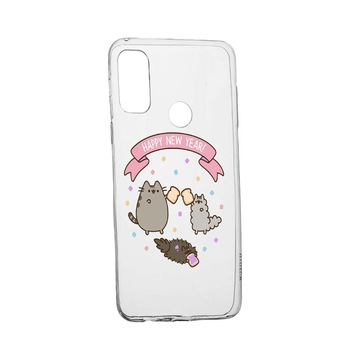 Husa Silicon Happy New Year, Compatibila Cu Motorola Moto G60, rezistenta la uzura, anti-alunecare, 356 Husa Silicon Happy New Year, Compatibila Cu Motorola Moto G60, rezistenta la uzura, anti-alunecare, 356