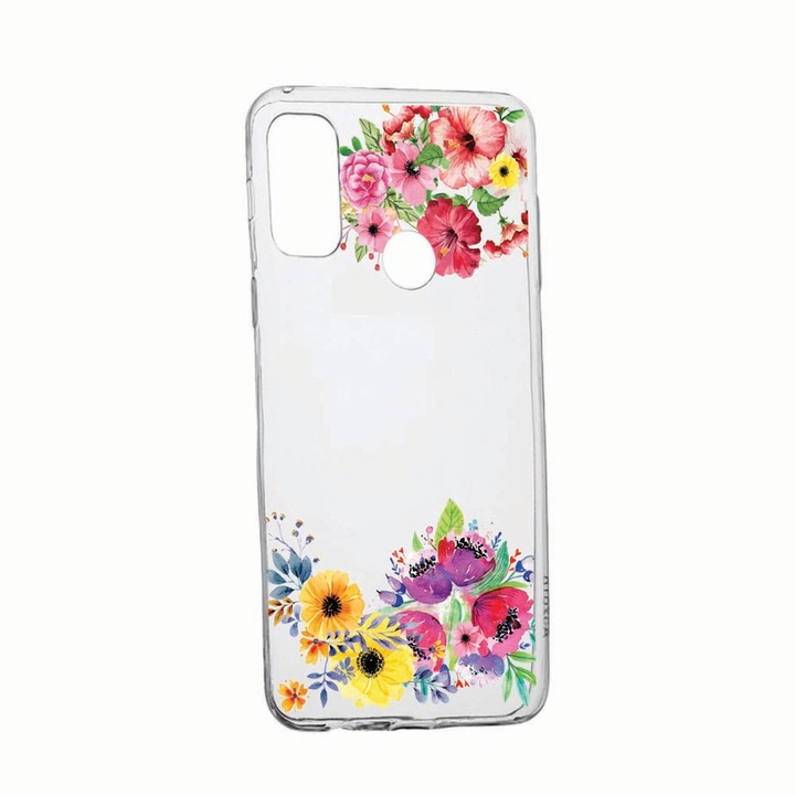 Кейс за Alcatel 3X (2020), Цветя, износоустойчив, противоплъзгащ, 56