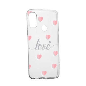 Husa Silicon Compatibila Cu Motorola Moto G10 / Moto G30 / Moto 10 Power, Love+Hearts, rezistenta la uzura, anti-alunecare, 85 Husa Silicon Compatibila Cu Motorola Moto G10 / Moto G30 / Moto 10 Power, Love+Hearts, rezistenta la uzura, anti-alunecare, 85
