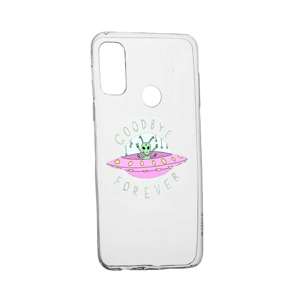 Husa Silicon Universe, Planets UFO Good Bye, Compatibila Cu Google Pixel 4a, rezistenta la uzura, anti-alunecare, 474