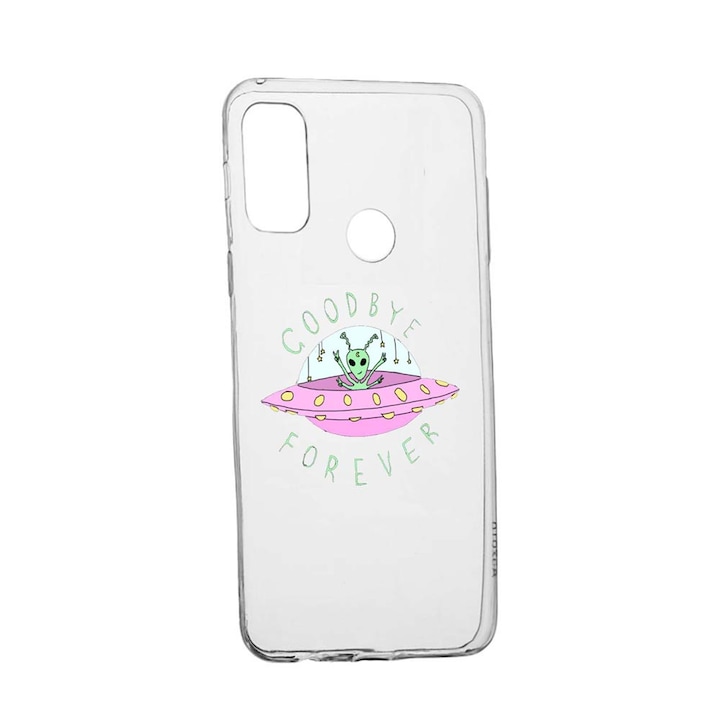Universe Planet UFO Good Bye Case за Alcatel 3X (2020) Устойчив на износване противоплъзгащ първокласен силикон 474